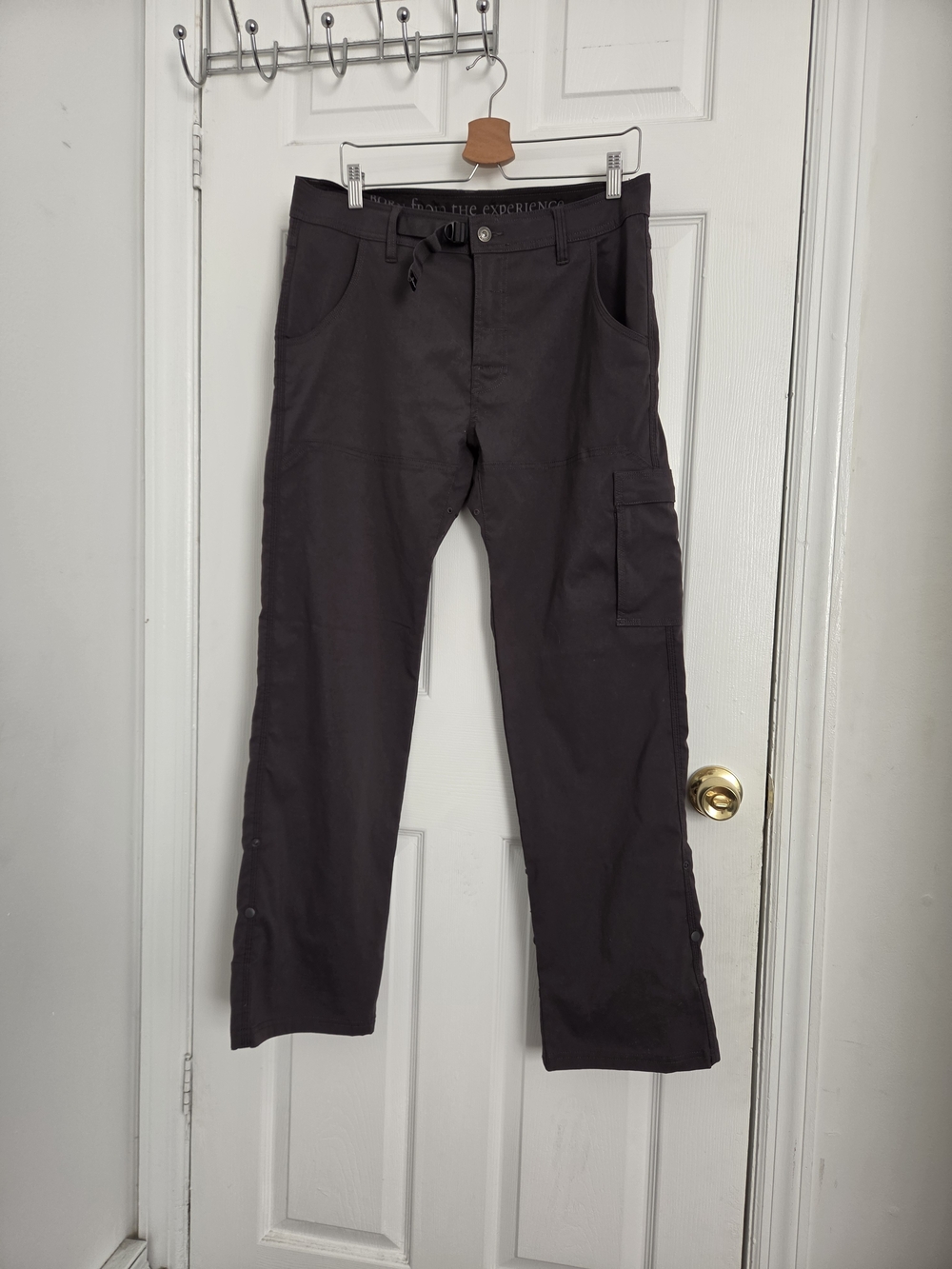 Prana Men's stretch Black Cargo Work Pants Size34